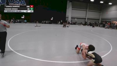 92 lbs Champ. Rd Of 32 - Hudson Utesch, Siouxland Wrestling Academy vs Joshua Sanders, Red Cobra Wrestling Academy