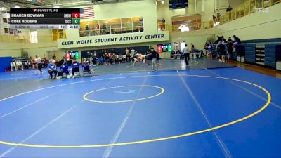 197 lbs Round 1 (6 Team) - Braden Bowman, Snow vs Cole Rogers, Iowa Central Community College