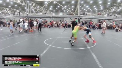 84 lbs Placement (4 Team) - Dominic Schuman, Mat Assassins Red vs Dominik Coleman, Team Shutt