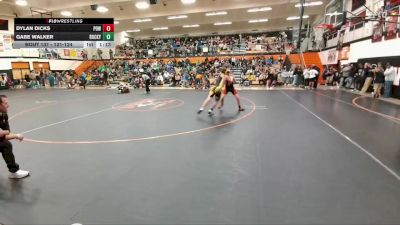 121-124 lbs Round 1 - Dylan Dicks, Powell Middle School vs Gabe Walker, Rocky Mountain Middle School