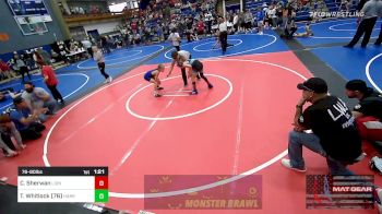 76-80 lbs Semifinal - Carson Sherwan, Lions Wrestling Academy vs Ty Whitlock (76), HARRAH BTB
