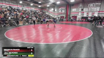 105 lbs Cons. Round 2 - Brooklyn Francis, Eastside vs Leila Delmundo, Capo Valley