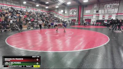 105 lbs Cons. Round 2 - Brooklyn Francis, Eastside vs Leila Delmundo, Capo Valley