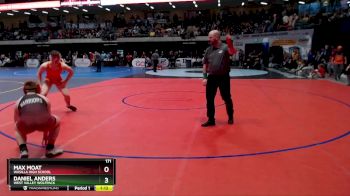 171 lbs Champ. Round 1 - Daniel Anders, West Valley Wolfpack vs MAX MOAT, Wasilla High School