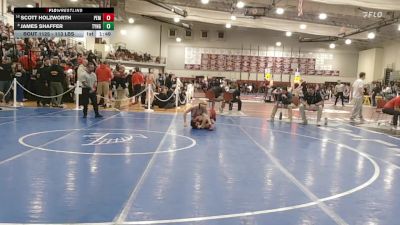 113 lbs Consi Of 8 #1 - Scott Holzworth, Pembroke vs James Shaffer, Tyngsborough/Dracut