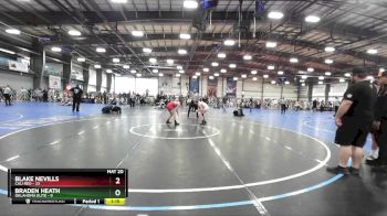 105 lbs Rd# 8- 12:30pm Saturday Final Pool - Blake Nevills, Cali Red vs Braden Heath, Oklahoma Elite