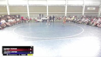 88 lbs Round 1 (8 Team) - Damien Yeoman, Iowa vs Colton Larimer, Missouri