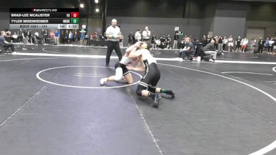 141 lbs Champ. Round 1 - Brad-Lee McAlister, Friends University vs Tyler Misenheimer, Northeast Oklahoma