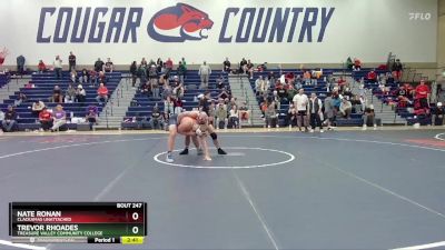 285 lbs Cons. Semi - Nate Ronan, Clackamas Unattached vs Trevor Rhoades, Treasure Valley Community College