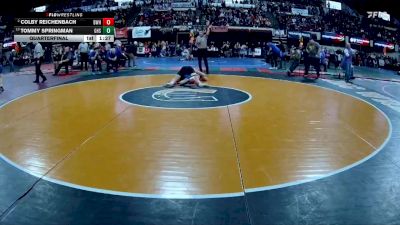 AA - 215 lbs Quarterfinal - Tommy Springman, Gallatin (Bozeman) vs Colby Reichenbach, Billings West