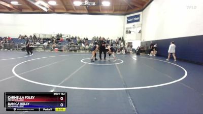 138 lbs Cons. Semi - Danica Kelly, Menlo College vs Carmella Foley, Menlo College