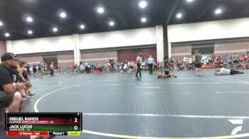 72 lbs Round 5 (6 Team) - Miguel Ramos, Glasgow Wrestling Academy vs Jack Lucas, Alpha Elite