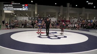 79 lbs Cons. Round 4 - Xavier Giles, NJRTC vs Eli Leonard, Sarbacker Wrestling Academy