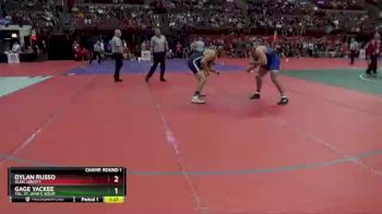 D1-215 lbs Champ. Round 1 - Gage Yackee, Tol. St. John`s Jesuit vs Dylan Russo, Olen. Liberty