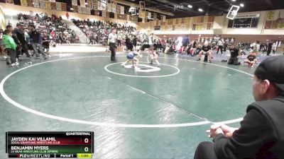 67 lbs Quarterfinal - Benjamin Myers, LV Bear Wrestling Club (Spring vs Jayden Kai Villamil, Socal Grappling Wrestling Club