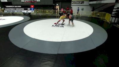 125 lbs Quarters - Kendrick Salcido vs Cuauhtemoc Cervantes, South San Francisco Gator Wrestling