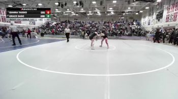 Girls 140 lbs Champ. Round 1 - Gianna Tassio, Christopher Girls vs Grace Saso, Mitty&nbsp;Girls