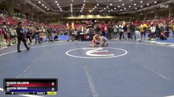 120 lbs Quarterfinal - Mason Gillispie, OK vs Austin Brown, MO