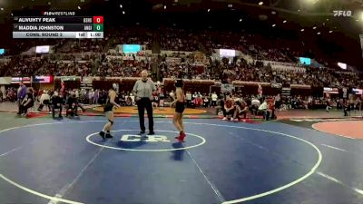 G - 110 lbs Cons. Round 2 - Alivuhty Peak, Billings Senior High School Girls vs Maddia Johnston, Anaconda Girls