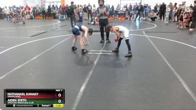 75 lbs Quarterfinal - Aiden Smith, Grizzlies Wrestling Club vs Nathanael Kanagy, Unaffiliated