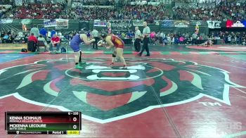 G - 235 lbs Cons. Round 2 - Kenna Schmaus, Missoula Hellgate (Girls) vs McKenna LeCoure, Butte (Girls)