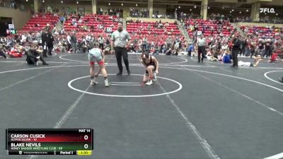 110 lbs Round 3 (6 Team) - Blake Nevils, Honey Badger Wrestling Club vs Carson Cusick, SlyFox Silver