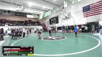 130 lbs Cons. Round 4 - Jaslene Salazar, South Hills vs Georgia Amarante, Norco