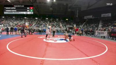 3A-190 lbs Champ. Round 1 - Kreed Kuntz, Wheatland vs Noah Lopez, Douglas