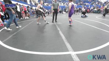 110 lbs Quarterfinal - Kooper Palesano, Chickasha Youth Wrestling vs Reid Lauerman, McAlester Youth Wrestling