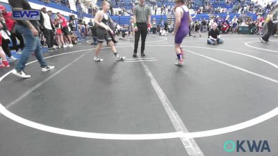 110 lbs Quarterfinal - Kooper Palesano, Chickasha Youth Wrestling vs Reid Lauerman, McAlester Youth Wrestling