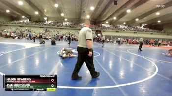 85 lbs Quarterfinal - Mason Newberry, Greater Heights Wrestling-AAA vs Jase Ebbinghaus, Neosho Youth Wrestling-AAA