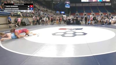 130 lbs Champ. Rd Of 128 - Faith Burgess, MI vs Addison Harkins, MO
