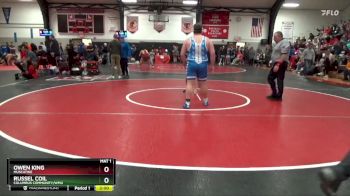 285 lbs Round 2 - Russel Coil, Columbus Community/WMU vs Owen King, Muscatine
