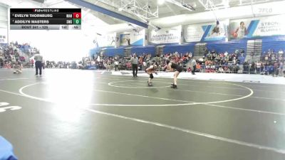 125 lbs Cons. Semi - Evelyn Thornburg, Manhattan vs Addilyn Masters, Shawnee Mission South