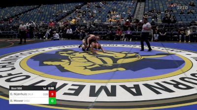 174 lbs Semifinal - Gerrit Nijenhuis, Oklahoma vs Benji Mower, Oklahoma State