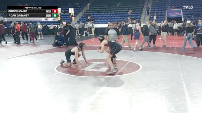 150 lbs Round Of 16 - Griffin Caird, Fairfield Warde vs Dan Greaney, Leominster