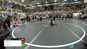 58 lbs Round Of 16 - Leland Riley, Midwest City Bombers Youth Wrestling Club vs Jayce Clark, Team Nomad