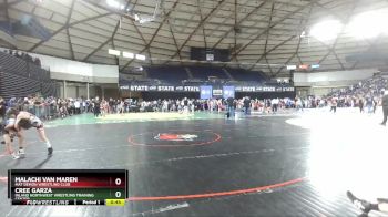 67 lbs 1st Place Match - Malachi Van Maren, Mat Demon Wrestling Club vs Cree Garza, Inland Northwest Wrestling Training Center