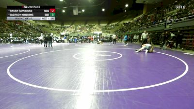 144 lbs Round Of 16 - Ayden Gonzales, Wasco vs Jackson Golding, Bakersfield