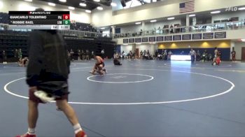 165 lbs Champ. Round 1 - Giancarlo Tolentino, Palomar College vs Robbie Rael, Lemoore College