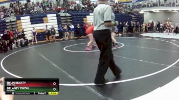 135 lbs. Cons. Round 5 - Delaney Dixon, Willard vs Rylin Beatty, Park Hill