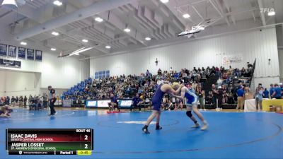 165 lbs Champ. Round 1 - Jac Cummings, Desoto Central High School vs Jose Ruiz, St Martin