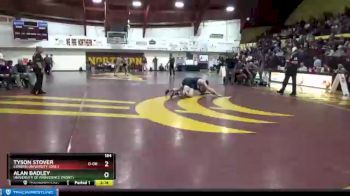 184 lbs Cons. Semi - Alan Badley, University Of Providence (Mont.) vs Tyson Stover, Corban University (Ore.)