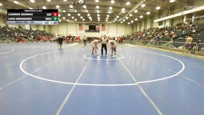 197 lbs Quarterfinal - Carmine Gerbino, Cortland vs Luke Herendeen, Brockport