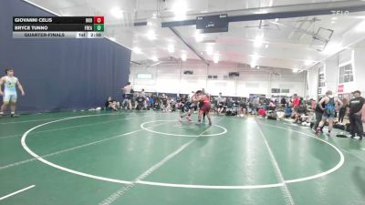 190 lbs Quarterfinal - Giovanni Celis, Indiana Outlaws Black - HS vs Bryce Tunno, Freakztyle Purple - HS