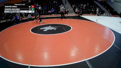 65 lbs Semifinal - Dakota Goulding, Yough vs Sawyer Small, Marion Center