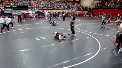 62 lbs Cons. Rd Of 16 - Legend Labra, Idaho vs Ty Ferro, Cougar Wrestling Club