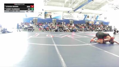 285 lbs Champ. Round 1 - Steven Brown, Shawnee Mission Northwest vs Avery Florence, Junction City