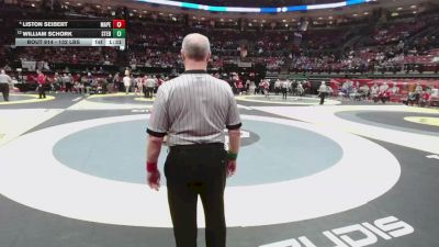 132 lbs Quarters - William Schork, St. Edward vs Liston Seibert, Mass. Perry