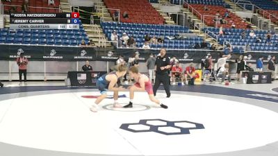 126 lbs Cons. Quarters - Kosta Hatzigeorgiou, Missouri vs Jeremy Carver, Indiana